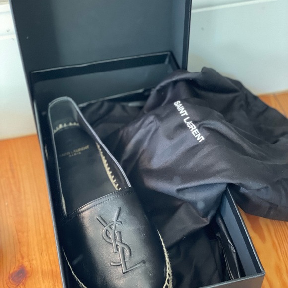Saint Laurent YSL LEATHER ESPADRILLE FLATS - Picture 5 of 5